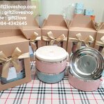 ปิ่นโตรับไหว้ 2 ชั้น แพคเกจกล่องคราฟท์