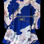 กิโมโน ฟูริโซเดะสีน้ำเงิน*งานสะสม