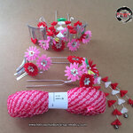 setปิ่นดอกไม้ญี่ปุ่น ชุด4ชิ้น