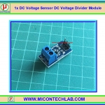 1x เซ็นเซอร์วัดแรงดัน DC 0-25V เป็น 0-5Vdc (DC Voltage Sensor)
