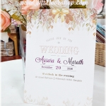 การ์ดแต่งงานแบบใบเดี่ยว