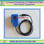 1x SCT-013-050 Current Transformer CT 0-50A to 0-1V Split Core Current Transformer
