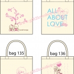 ลายกระเป๋าผ้าดิบ 133-136