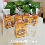 แก้วเป็กใส ใส่กล่องแทนคำขอบคุณ