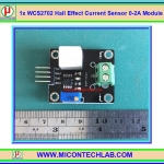 1x เซ็นเซอร์วัดกระแส WCS2702 Hall Effect DC AC Current Sensor +/- 0-2A
