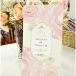 การ์ดแต่งงานแบบใบเดี่ยว