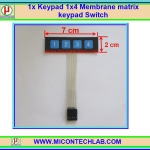 1x คีย์แพดเมมเบรน 1x4 คีย์แพดสวิตซ์ (Keypad Switch)