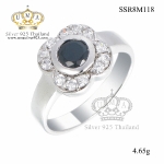 แหวนเงิน ประดับเพชร CZ แหวนดอกไม้ เพิ่มความโดดเด่นให้กับเรียวนิ้ว ให้ลุคของคุณดูสง่า รับรองได้ว่ามีสไตล์สุดๆ