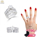 แหวนเพชรคู่ผู้หญิง ประดับเพชรCZ บางคนอาจจะคิดว่าแหวนเพชรนั้นเหมาะสำหรับการใส่วงเดียวเท่านั้น แต่ว่าเราสามารถนำแหวนเพชรมาสแตคใส่ซ้อนใส่คู่กันก็ทำให้ดูเก๋ยิ่งขึ้นค่ะ เพื่อให้เราไม่เอาท์ และไม่ให้เป็นการตกเทรนด์