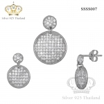 ต่างหูพร้อมจี้ ( เงิน ) = Earring with Pendant ( Silver )