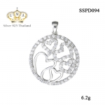 จี้เงินแท้925ประดับเพรชแท้สวิส เกรดดี น้ำใส ,จี้,จี้ เงิน,จี้ เงิน แท้,จี้ เพชร,จี้ เพชร แท้ ราคา ถูก,จี้แฟชั่น,จี้ผู้หญิง,จี้สวยๆ,Pendant silver925