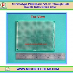 1x พีซีบีไข่ปลา 7x9 ซม. แบบ 2 หน้า FR4 (Prototype PCB)