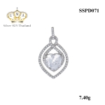 จี้เงินแท้925ประดับเพรชแท้สวิส เกรดดี น้ำใส ,จี้,จี้ เงิน,จี้ เงิน แท้,จี้ เพชร,จี้ เพชร แท้ ราคา ถูก,จี้แฟชั่น,จี้ผู้หญิง,จี้สวยๆ,Pendant silver925