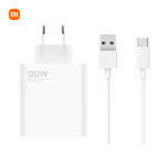 Xiaomi 120W Charging Combo (Type-A) EU ชุดหัวชาร์จช 120W พร้อมสาย USB to Type-C (รับประกันศูนย์ไทย 6 เดือน)