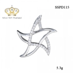 จี้เงินแท้925ประดับเพรชแท้สวิส เกรดดี น้ำใส ,จี้,จี้ เงิน,จี้ เงิน แท้,จี้ เพชร,จี้ เพชร แท้ ราคา ถูก,จี้แฟชั่น,จี้ผู้หญิง,จี้สวยๆ,Pendant silver925