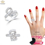 แหวนเพชร ประดับ เพชรCZ ดีไซน์สวยเท่ห์ ไม่มีใครเหมือน งานออกแบบได้เก๋ๆ ไม่ค่อยได้เห็นบ่อยๆ นะคะ งานเนี้ยบสุดๆ