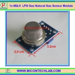 1x แก๊สเซ็นเซอร์ MQ-5 LPG Gas Natural Gas Sensor MQ5
