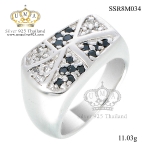 แหวนเงิน ประดับเพชร CZ แหวนทรงหัวใจ ดีไซน์อลังการ ใส่แบบเต็มๆนิ้วมือ เพิ่มความโดดเด่นให้กับเรียวนิ้ว เพิ่มให้ลุคของคุณดูสง่า รับรองได้ว่ามีสไตล์สุดๆ