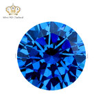เพชรCorundum 7A คอรันดัม ทรงกลม แซฟไฟร์กลาง สีน้ำเงินกลาง เบอร์ 34 (Sapphire Medium Corundum No.34 ROUND) - Size 8.25mm - 1แพ็ค - 100เม็ด