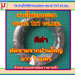 1x สายไฟสีดำแบบอ่อน ขนาด 1x1 ตร.มม.