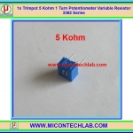 1x Trimpot 5 KOhm 1 Turn Potentiometer Variable Resistor 3362 Series