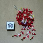 ปิ่นดอกไม้ญี่ปุ่นแดงPINJ022