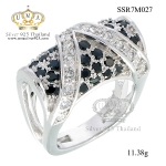 แหวนเพชรcz ประดับเพชร CZ แหวนดีไซน์สุดเก๋ เพชรประกายแวว วาว เทียบเท่าเพชรแท้ คลาสสิค คงความสวยหรู ชิ้นงานมีความละเอียด ประณีต สวยงาม