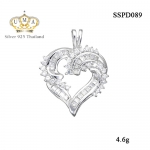 จี้เงินแท้925ประดับเพรชแท้สวิส เกรดดี น้ำใส ,จี้,จี้ เงิน,จี้ เงิน แท้,จี้ เพชร,จี้ เพชร แท้ ราคา ถูก,จี้แฟชั่น,จี้ผู้หญิง,จี้สวยๆ,Pendant silver925