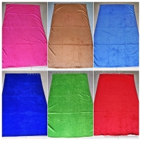 ยกกระสอบ ผ้าเช็ดตัวนาโน จัมโบ้ สีพื้น ส่ง 63 บาท (72 ผืน)