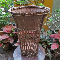 ตะกร้าไม้ไผ่สานของชาวเขา TK3