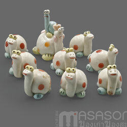 เต่าครอบครัวเซรามิค