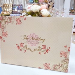 สมุดอวยพรปกแข็ง ขอบลูกไม้