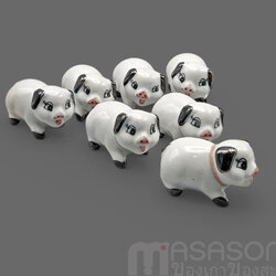 ตุ๊กตารูปหมูเซรามิค