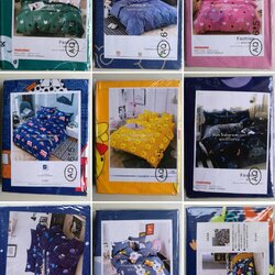 ขายส่ง ชุดเซท ผ้าปูที่นอน พิมพ์ลาย AQ#100 ส่ง 135 บาท