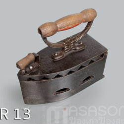 เตารีดเหล็กหล่อโบราณ IR13