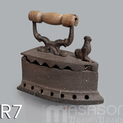 เตารีดหัวไก่เหล็ก