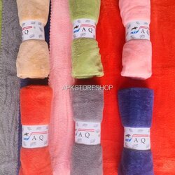 ขายส่ง ผ้าเช็ดตัวขนแกะ/ขนเป็ด #สีพื้น ส่ง 38 บาท