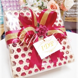 ผ้าแพรรับไหว้ ขนาด 5 ฟุต แพคเกจชะลอมฝาครอบ