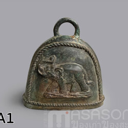 กระดิ่งทองเหลืองโบราณ