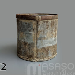 กระป๋องตวงข้าวสารเก่า