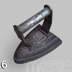 เตารีดโบราณเหล็กหล่อตัน