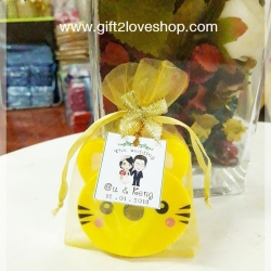 สายวัดพวงกุญแจลายการ์ตูนน่ารัก แพคเกจถุงผ้าแก้วตามรูป