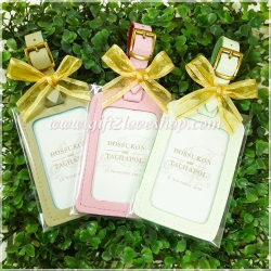 Tag หนังห้อยกระเป๋า พร้อมโบว์