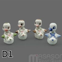 ตุ๊กตาลูกเป็ดน้อยเซรามิค