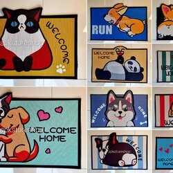 ขายส่ง พรมเช็ดเท้า การ์ตูน-พรมตกแต่ง ส่ง 28 บาท