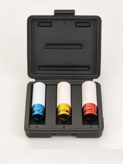 ชุดลูกบล็อกถอดล้อรถยนต์แกน 1/2 X 3 ชิ้น (เบอร์ 17, 19, 21) NETTO 61103