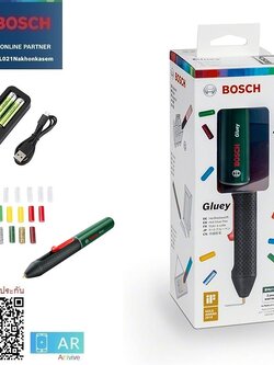 ปากกายิงกาวร้อนไร้สาย Gluey BOSCH สีเขียว Evergreen