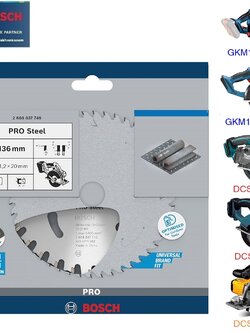 ใบเลื่อยตัดเหล็ก 5"x30T BOSCH #2608837746