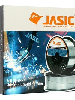 ลวดเชื่อมฟลักซ์คอร์ 0.8mm. 5Kg. E71T-GS JASIC
