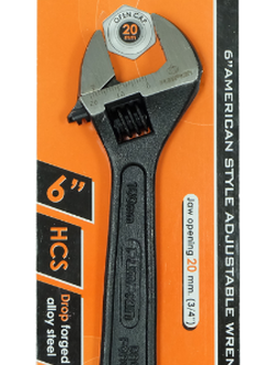 กุญแจเลื่อน 6" ชุบดำ PUMPKIN